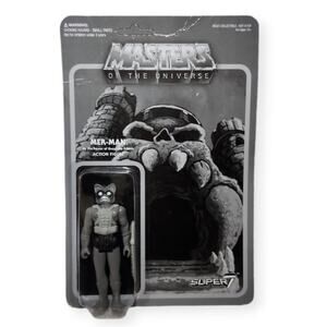 Masters Of The Universe Super 7 3.75" Mer-Man Grayscale Ed. Figure New 2015